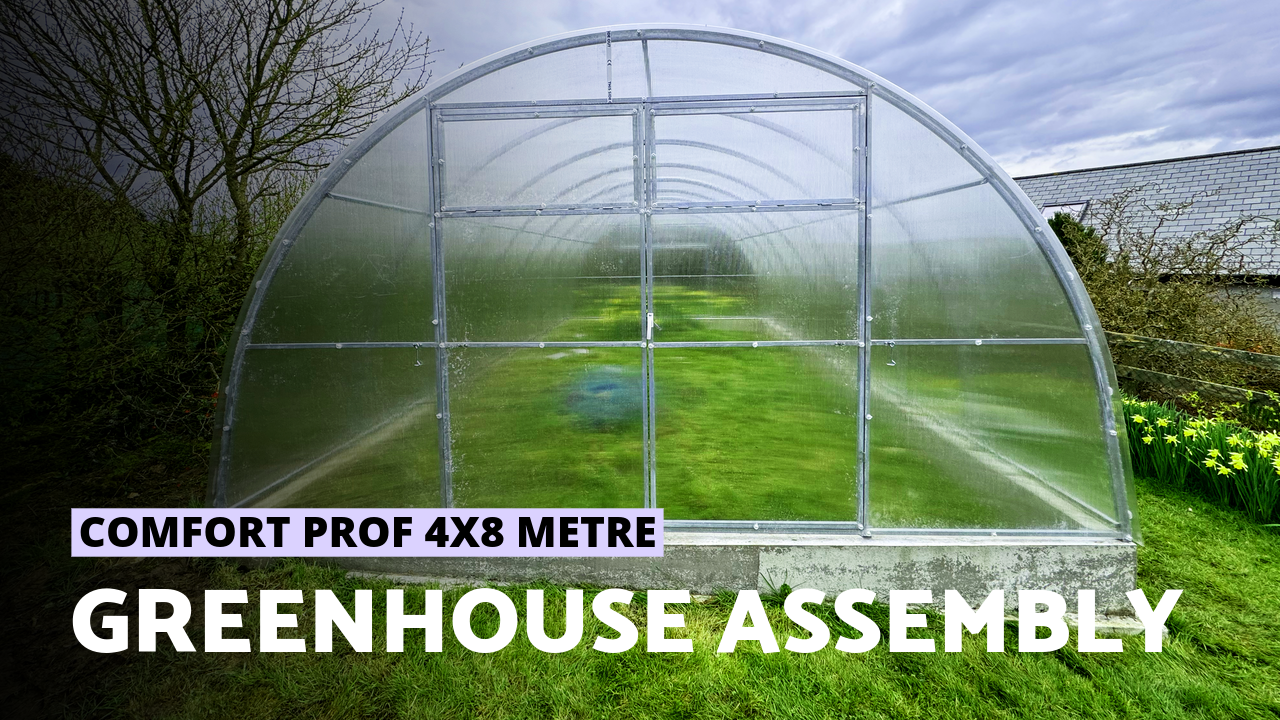 Polycarbonate Greenhouse Comfort Prof 4x8 m | How to Assemble