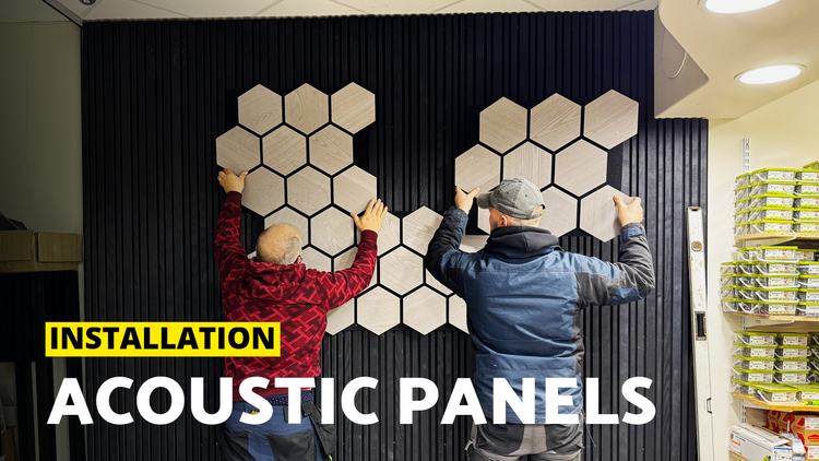 Wooden Acoustic Panels on Timber Frame | How to Install | Intro + Time Lapse