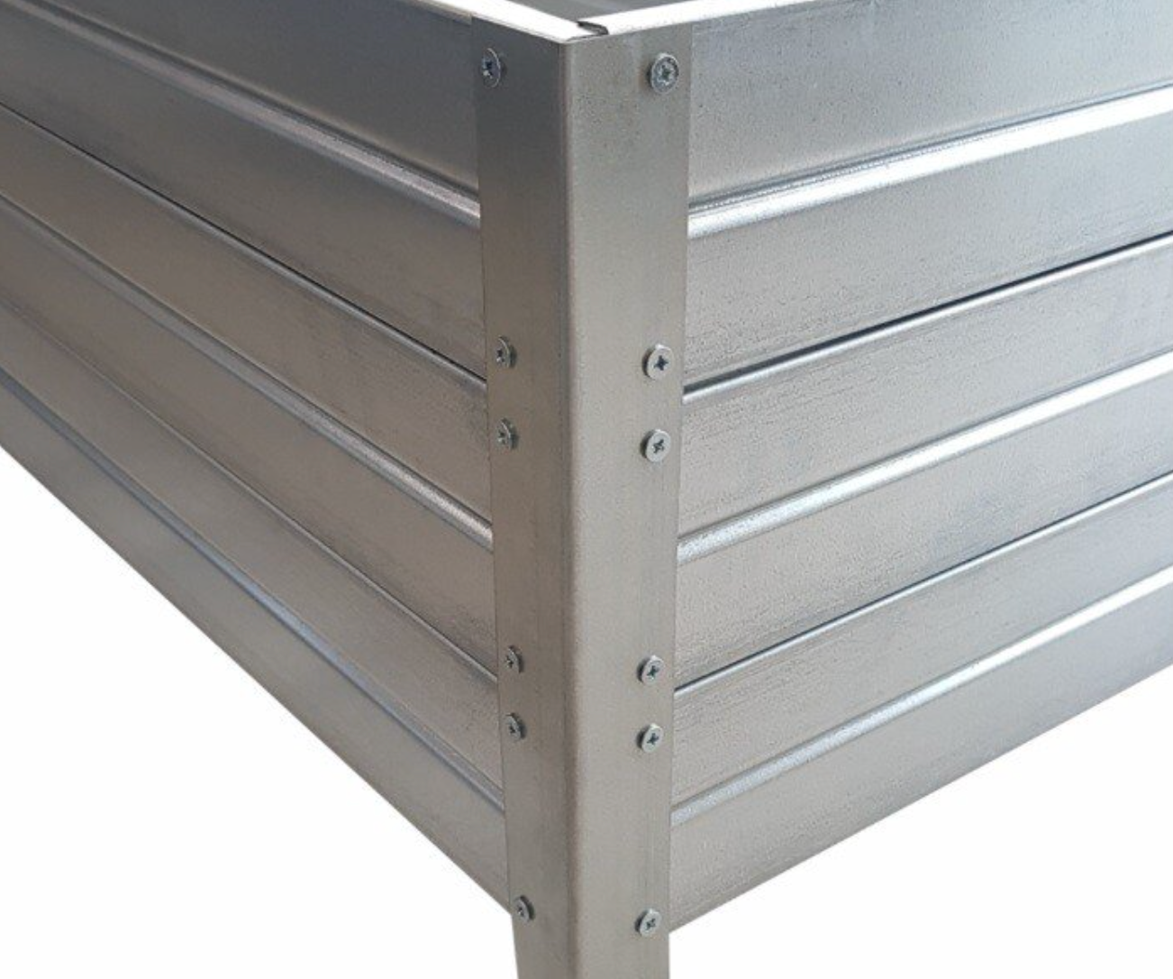 BUY Raised Bed, L-Shape, 1500x1500x750x300 mm, Galvanized | GREEN FINGER IRELAND | For Sale