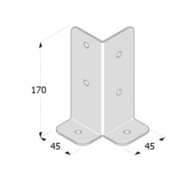 BU Post Support Bracket for Timber | GREEN FINGER IRELAND | For Sale