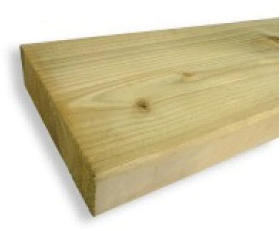 45x145 mm, 4.8 m Planed Treated Timber (2"x6", 15.75 ft)