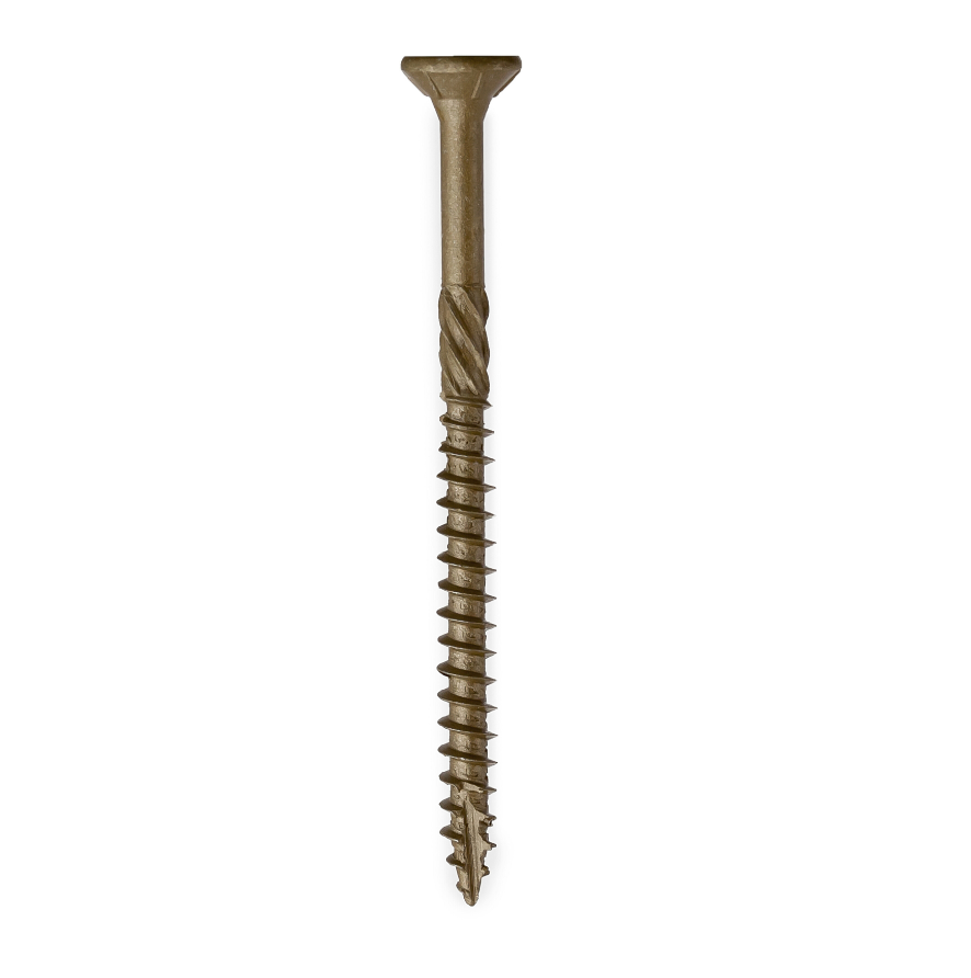 BUY 5x70 mm, Outdoor Wood Screws, Box of 100 pcs, Double Countersunk TX, Anti-Rust C3 | GREEN FINGER IRELAND