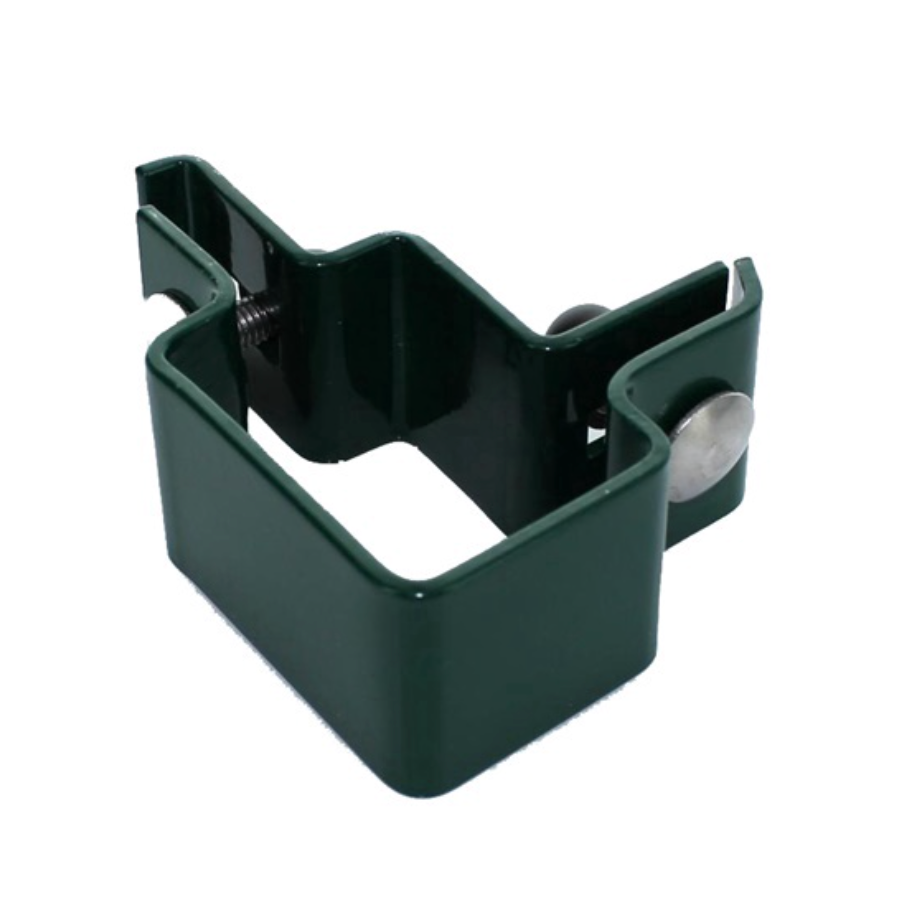 BUY Corner Clamp For Mesh Panel Post, 60x60 mm, ZN+RAL6005 | GREEN FINGER IRELAND
