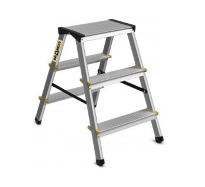 BUY Aluminum Ladder, 3 step, Folded | GREEN FINGER IRELAND