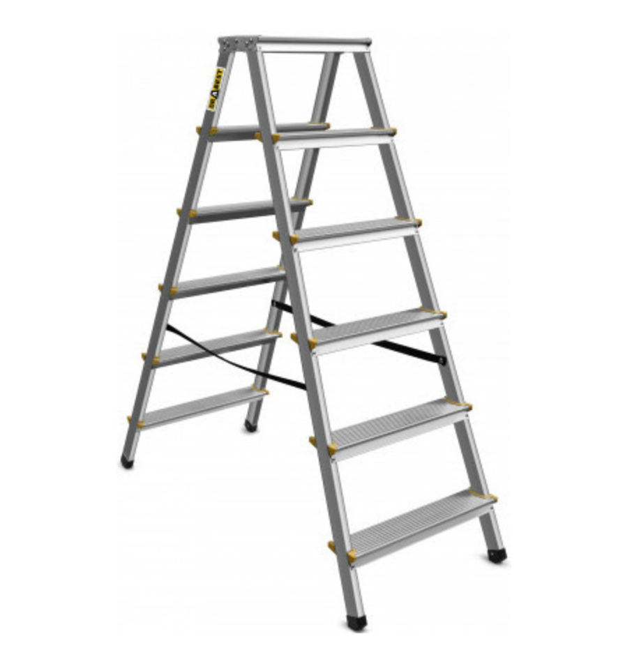 BUY Aluminum Ladder, 6 step, Folded | GREEN FINGER IRELAND