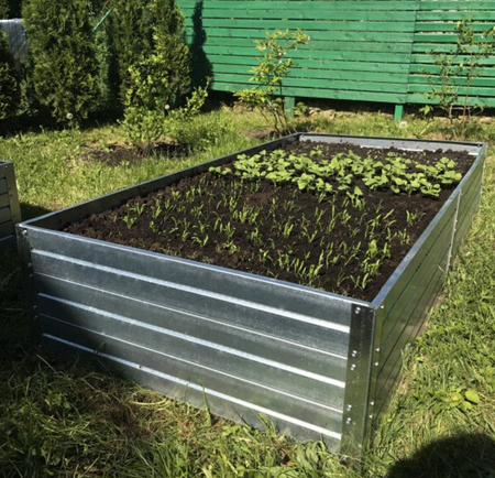 BUY Raised Bed, 1500x750x300 mm, Galvanized | GREEN FINGER IRELAND | For Sale