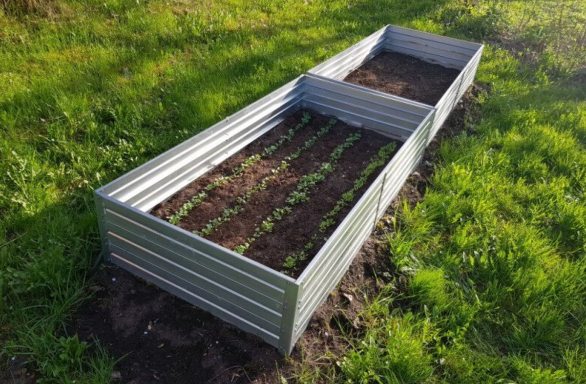 BUY Raised Bed, 1500x750x300 mm, Galvanized | GREEN FINGER IRELAND | For Sale