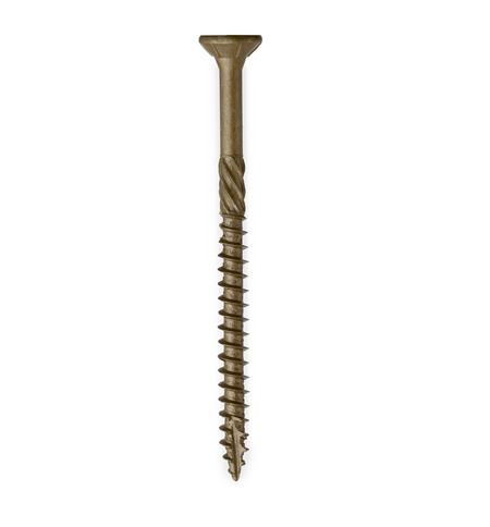 BUY 5x100 mm, Outdoor Wood Screws, Box of 100 pcs, Double Countersunk TX, Anti-Rust C3 | GREEN FINGER IRELAND