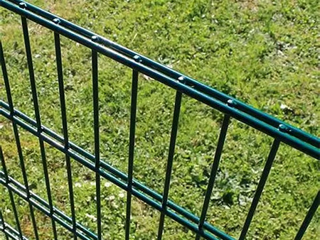 BUY 868 Twin Wire Mesh Panel For Fencing, 2030x2500 mm(7 ft), Powder Coated, ZN+RAL6005 | GREEN FINGER IRELAND