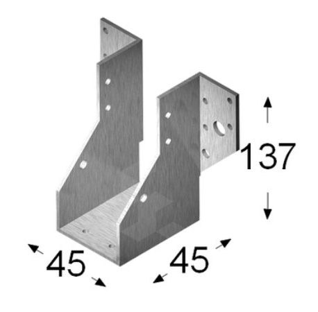 BUY Joist Hanger 45x137 mm, Galvanized | GREEN FINGER IRELAND