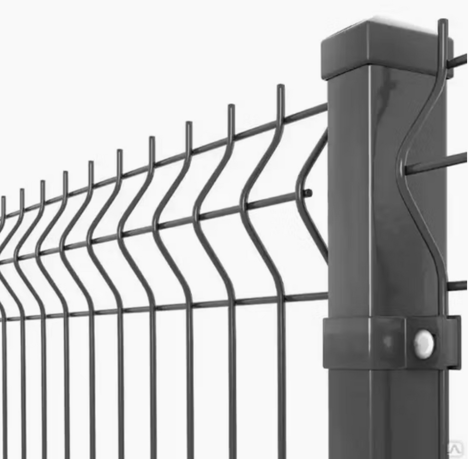 BUY V-Mesh Panel For Fencing, 1030x2500 mm(3 ft), Powder Coated, Anthracite Grey, ZN+RAL7016 | GREEN FINGER IRELAND