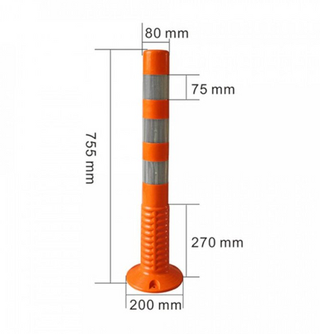 BUY Flexible Warning Pole, 755 mm, Orange | GREEN FINGER IRELAND