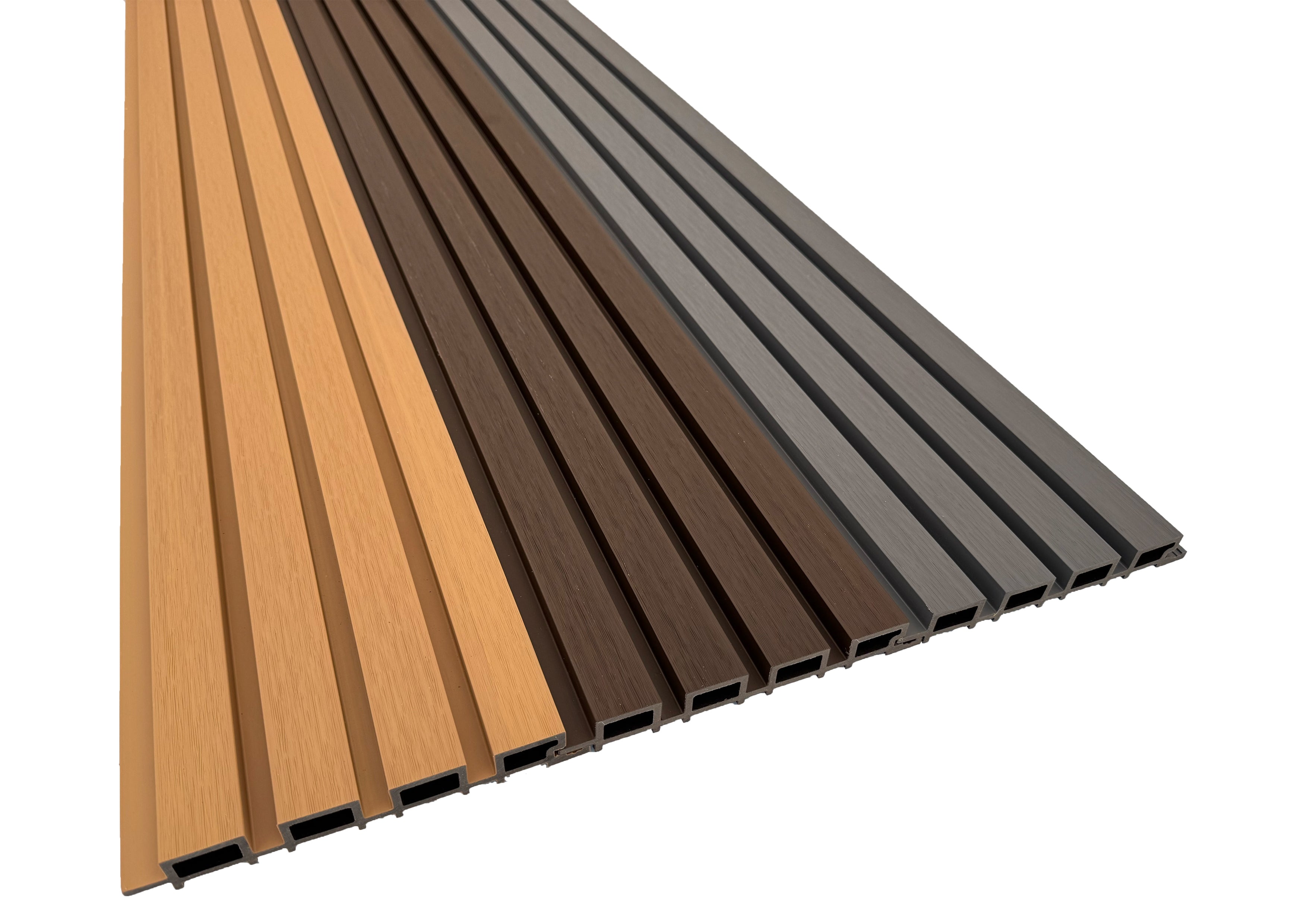 BUY Composite Cladding with Rain Texture, T&G, 219x26 mm(200 mm finish), 3000 mm, Walnut | GREEN FINGER IRELAND