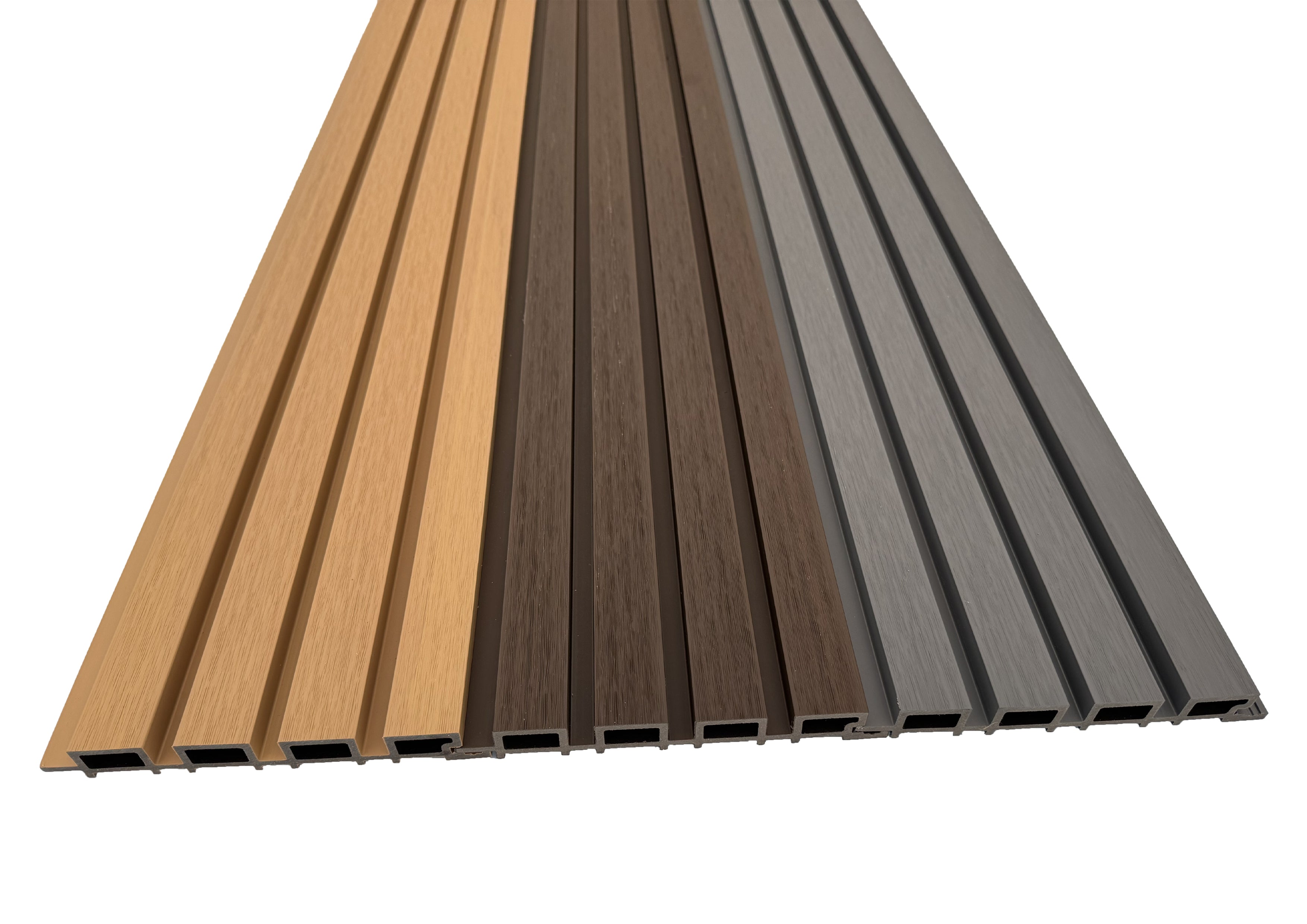 BUY Composite Cladding with Rain Texture, T&G, 219x26 mm(200 mm finish), 3000 mm, Walnut | GREEN FINGER IRELAND