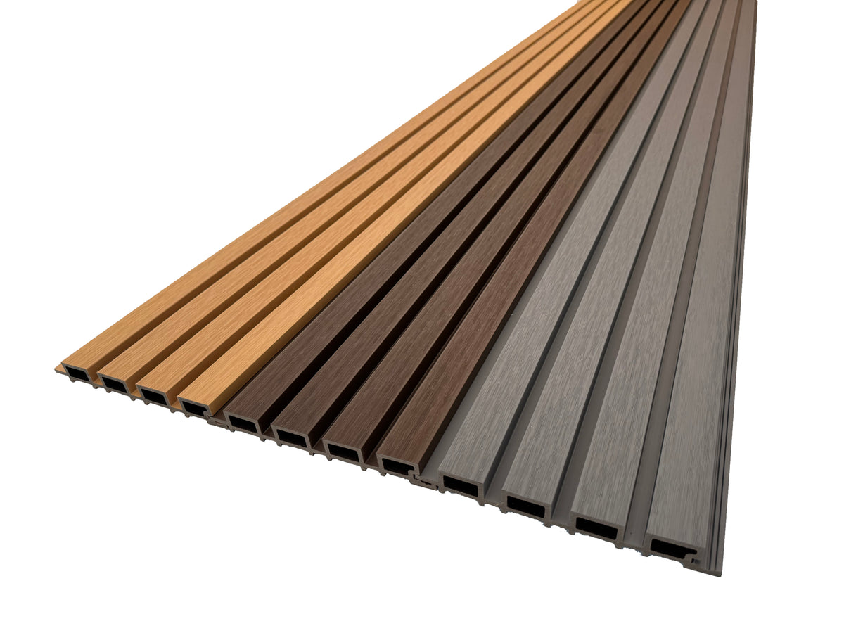 BUY Composite Cladding with Rain Texture, T&G, 219x26 mm(200 mm finish), 3000 mm, Walnut | GREEN FINGER IRELAND