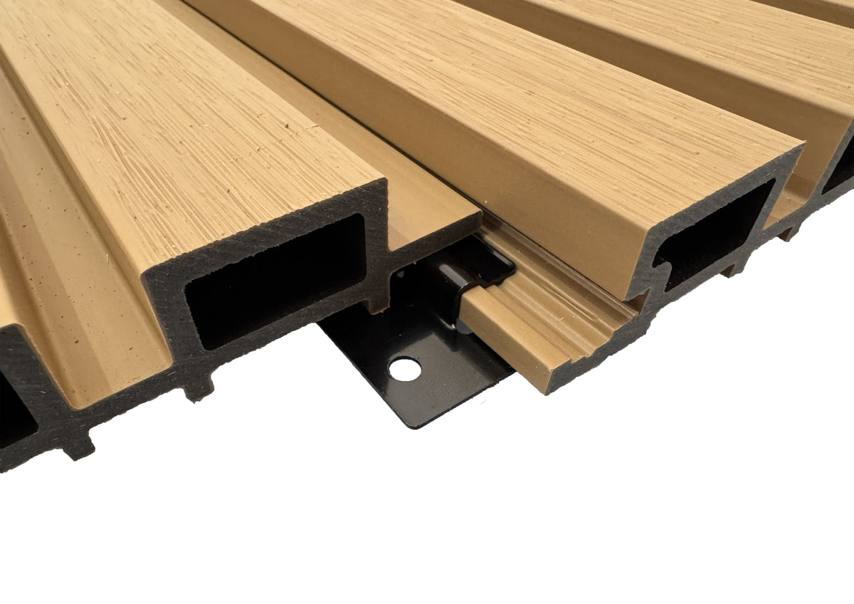 BUY Stainless Steel Clips for 219x26 mm Composite Cladding, Set of 100 pcs, Black | GREEN FINGER IRELAND