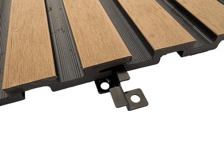 BUY Stainless Steel Clips for 176x13 mm Composite Cladding, Set of 100 pcs, Black | GREEN FINGER IRELAND