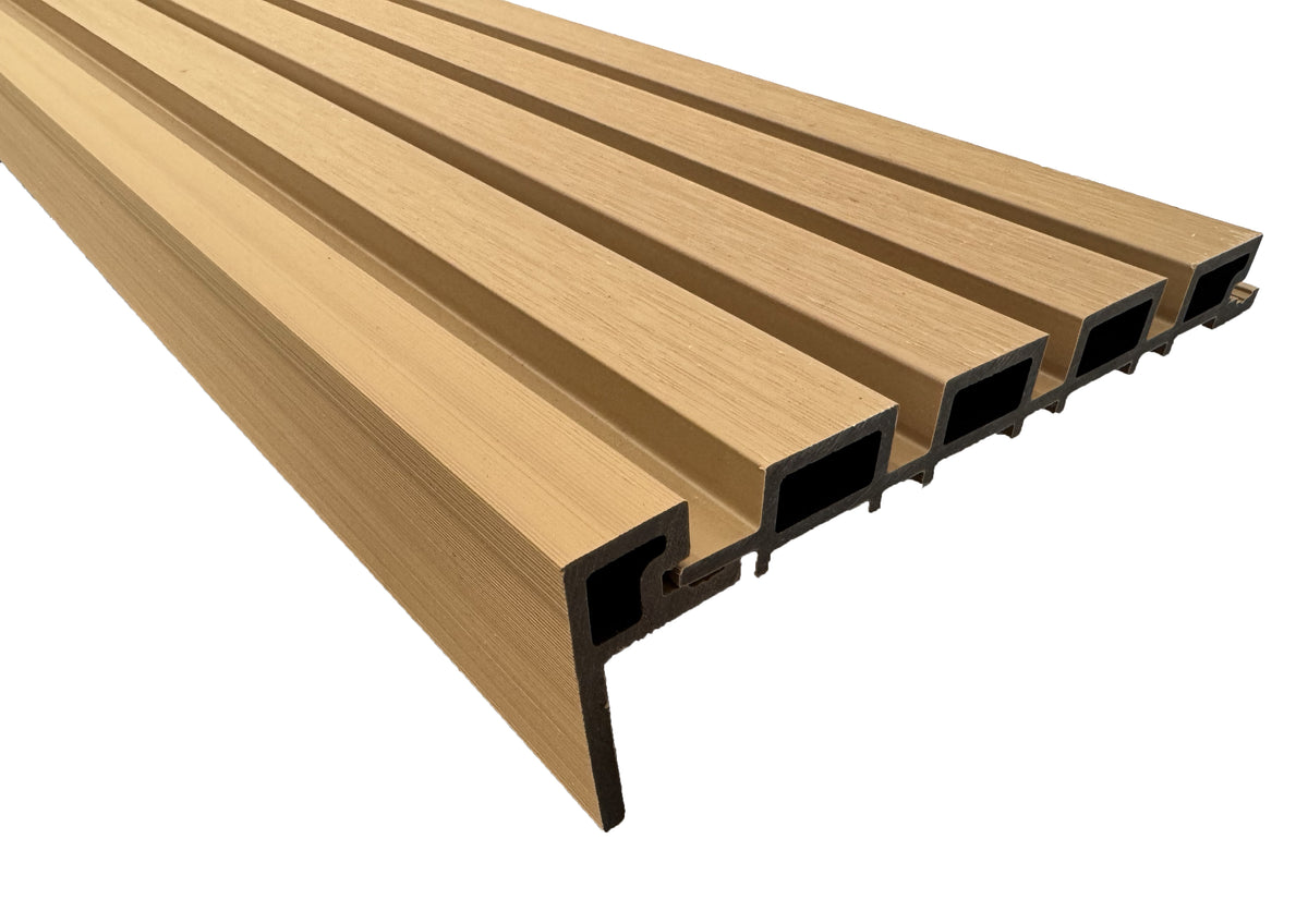 BUY F Trim for 219x26 mm Composite Cladding, 76x38 mm, 3000 mm, Beige | GREEN FINGER IRELAND