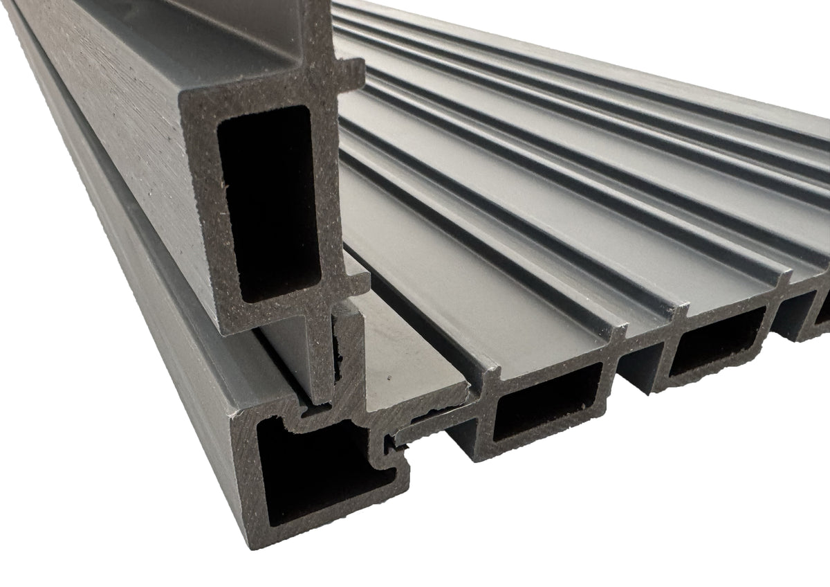 BUY External Corner for 219x26 mm Composite Cladding, 49x49 mm, 3000 mm, Light Grey | GREEN FINGER IRELAND