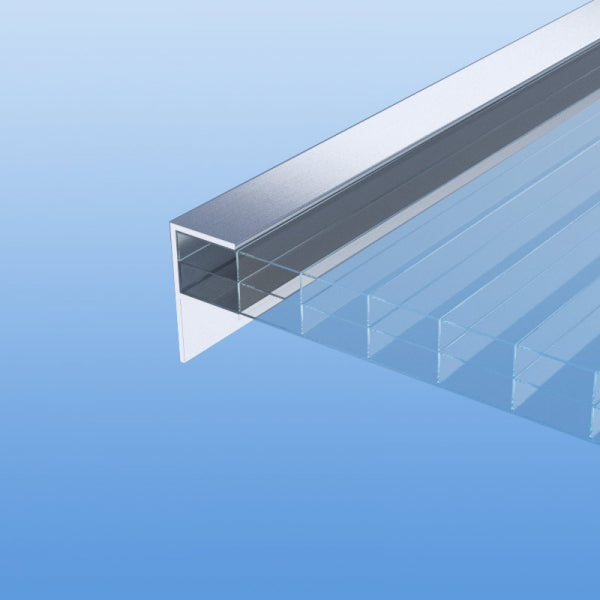BUY Aluminum F-Profile ALU-F 16 mm, 6 m(19.7 ft) | GREEN FINGER IRELAND