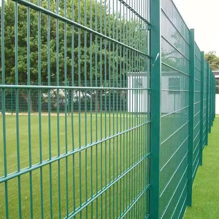 BUY 868 Twin Wire Mesh Panel For Fencing, 1630x2500 mm(5.4 ft), Powder Coated, ZN+RAL6005 | GREEN FINGER IRELAND