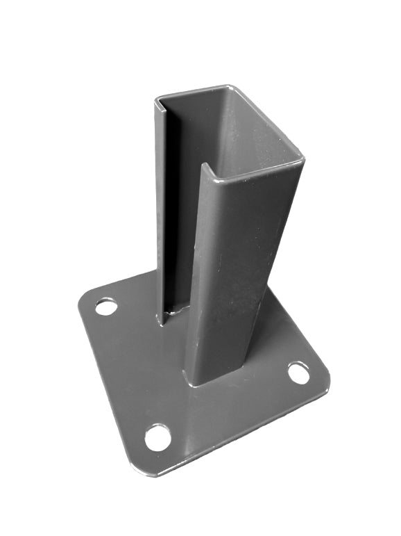 BUY Shoe For Mesh Panel Post, 60x40 mm, Anthracite Grey, ZN+RAL7016 | GREEN FINGER IRELAND