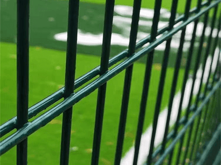 BUY 868 Twin Wire Mesh Panel For Fencing, 1630x2500 mm(5.4 ft), Powder Coated, ZN+RAL6005 | GREEN FINGER IRELAND