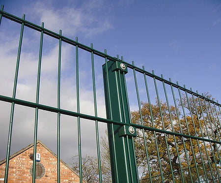 BUY 656 Twin Wire Mesh Panel For Fencing, 2030x2500 mm(7 ft), Powder Coated, ZN+RAL6005 | GREEN FINGER IRELAND