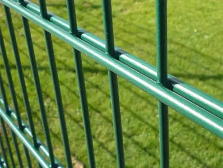 BUY 656 Twin Wire Mesh Panel For Fencing, 2030x2500 mm(7 ft), Powder Coated, ZN+RAL6005 | GREEN FINGER IRELAND