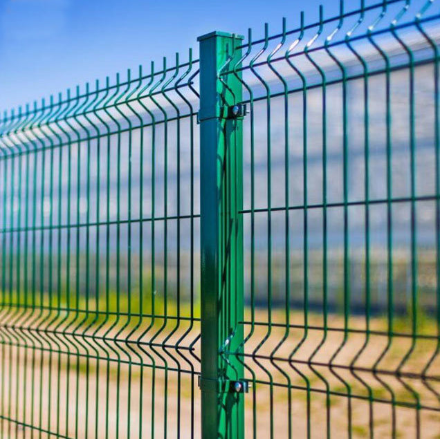 V-Mesh Panel For Fencing, 2430x2500 mm(8 ft), ZN+RAL6005