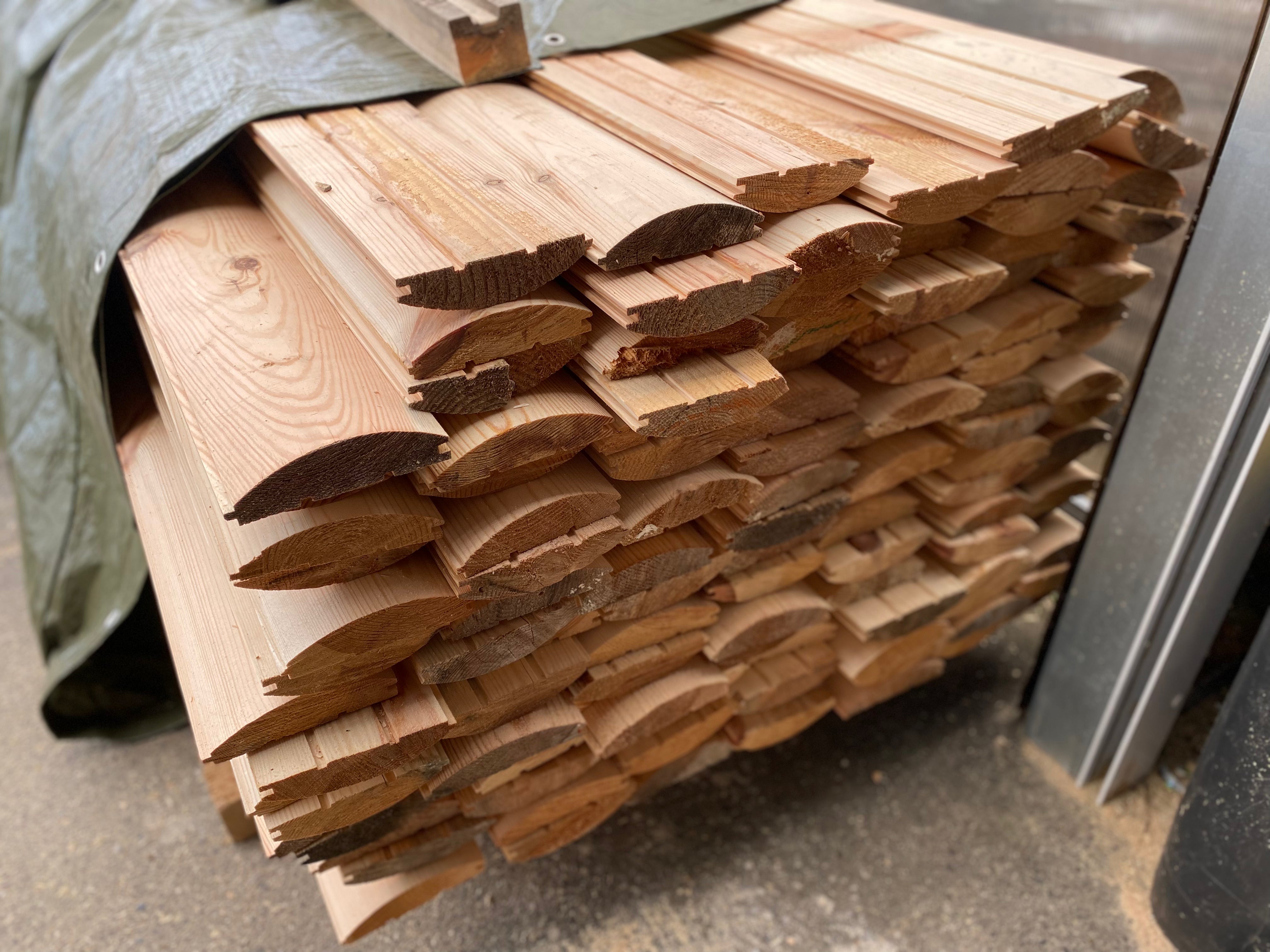 Loglap Sizes BUY 145x35 mm, 5.1 m, Loglap Board, Treated T&G | GREEN FINGER IRELAND ...