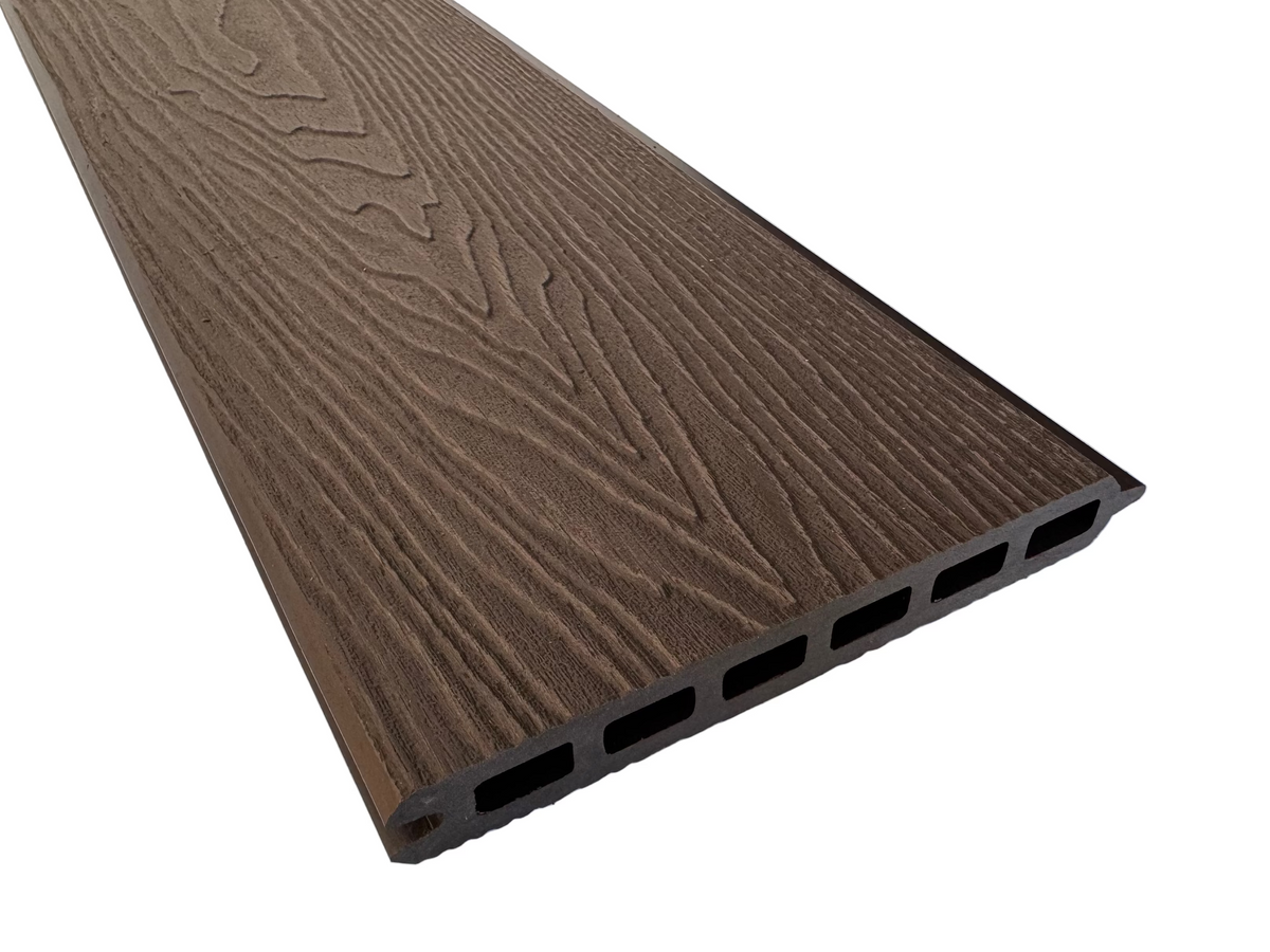 BUY Composite Fence Board, Wood Grain, Chocolate, 162x20 mm | GREEN FINGER IRELAND