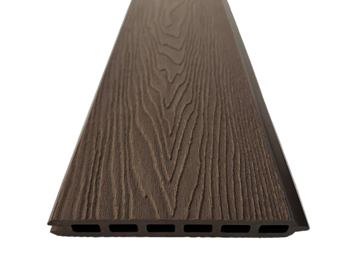 BUY Composite Fence Board, Wood Grain, Chocolate, 162x20 mm | GREEN FINGER IRELAND