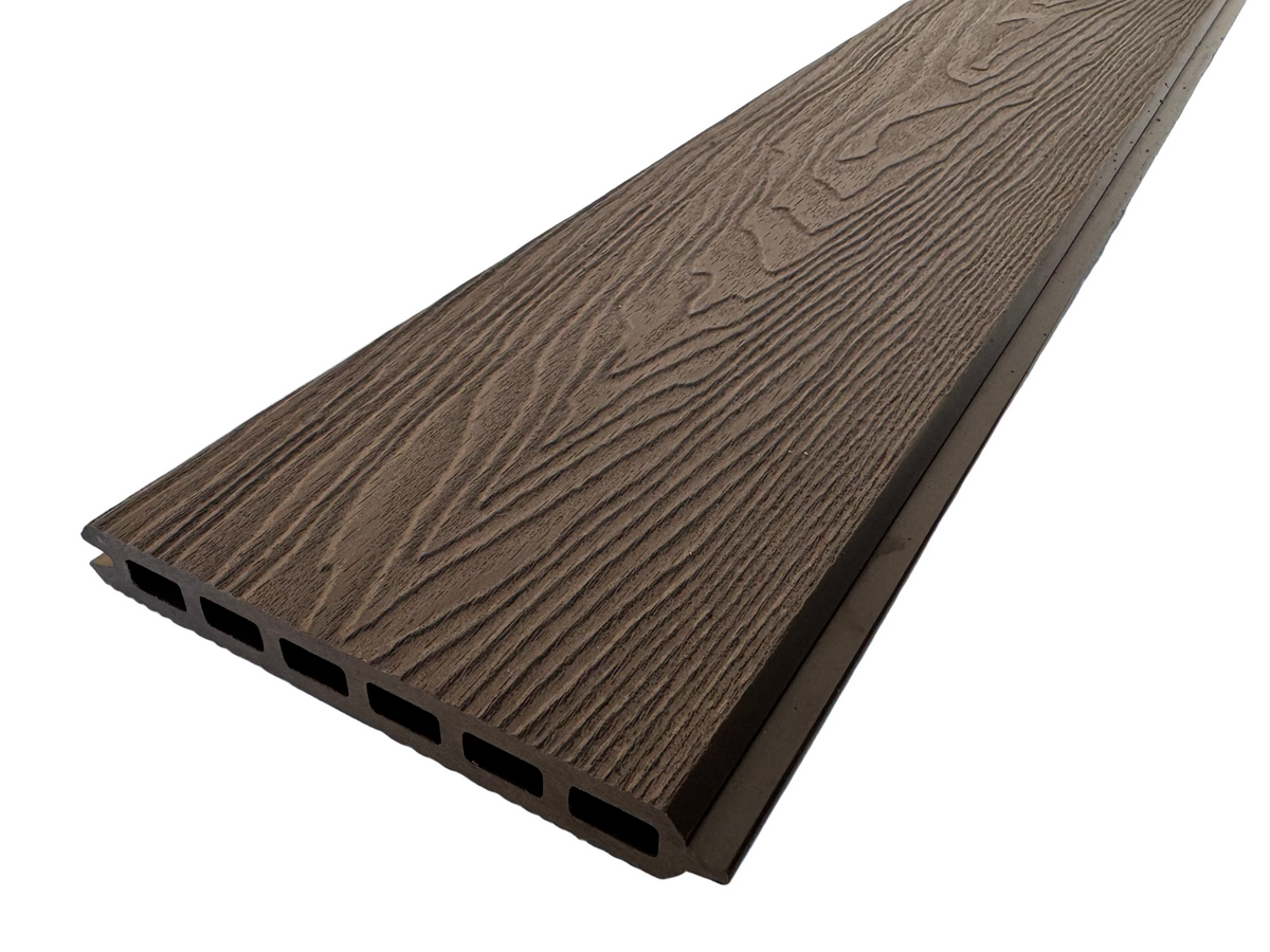 BUY Composite Fence Board, Wood Grain, Chocolate, 162x20 mm | GREEN FINGER IRELAND