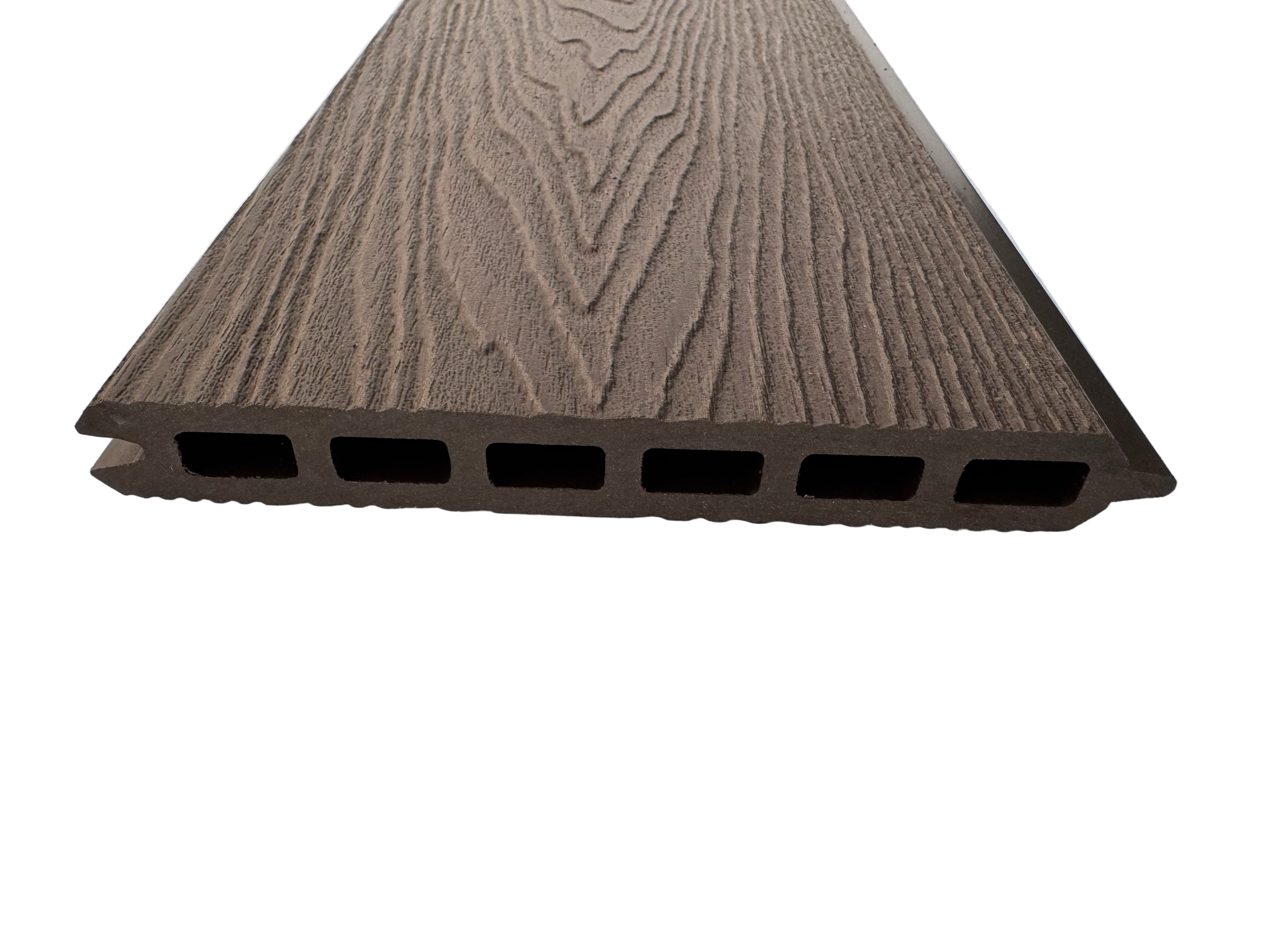 BUY Composite Fence Board, Wood Grain, Chocolate, 162x20 mm | GREEN FINGER IRELAND