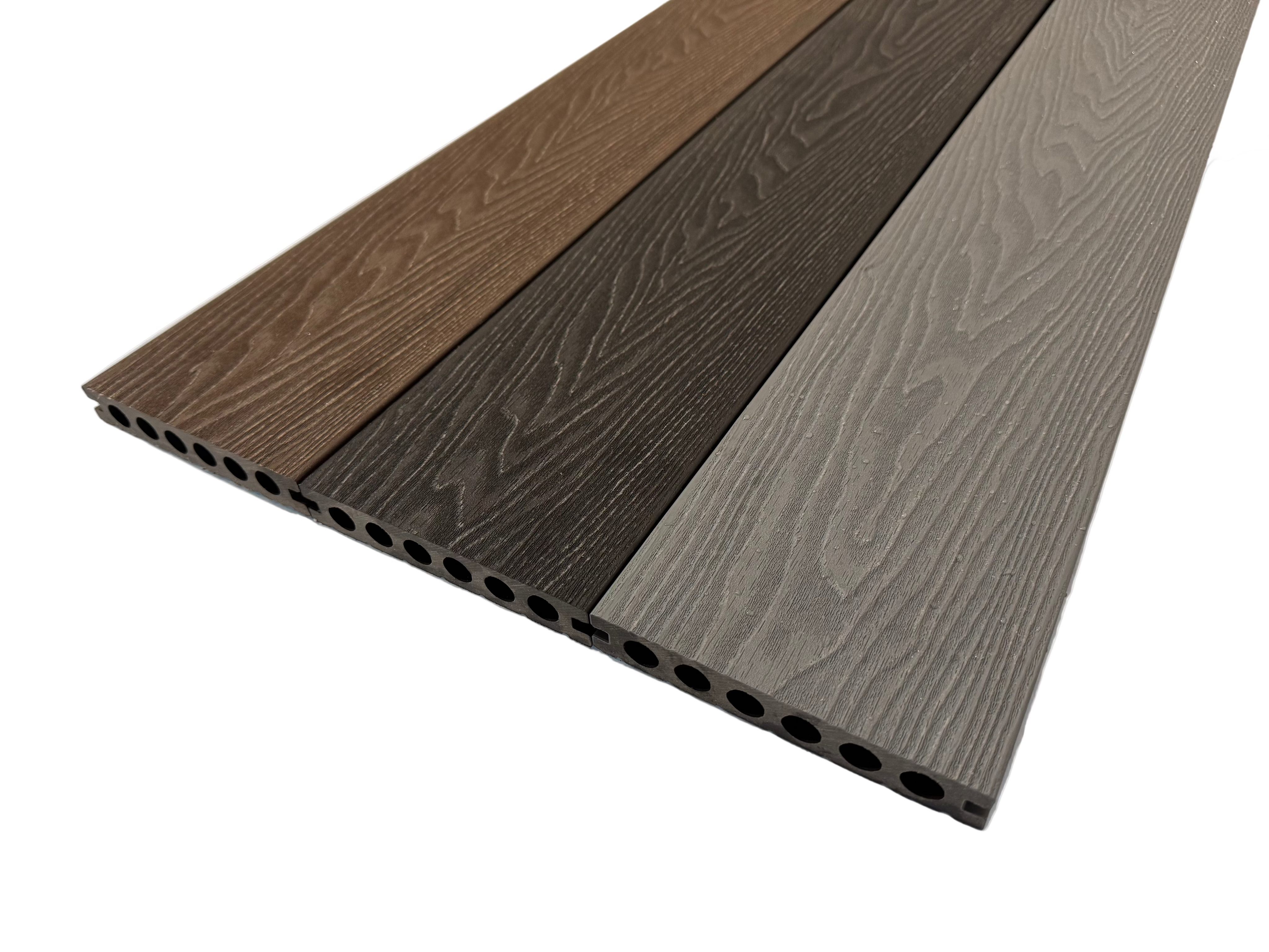 BUY Composite Decking Board, Wood Grain, One Sided, Walnut, 142x23 mm, 4 m (5.6x1 inch, 13.1 ft) | GREEN FINGER IRELAND