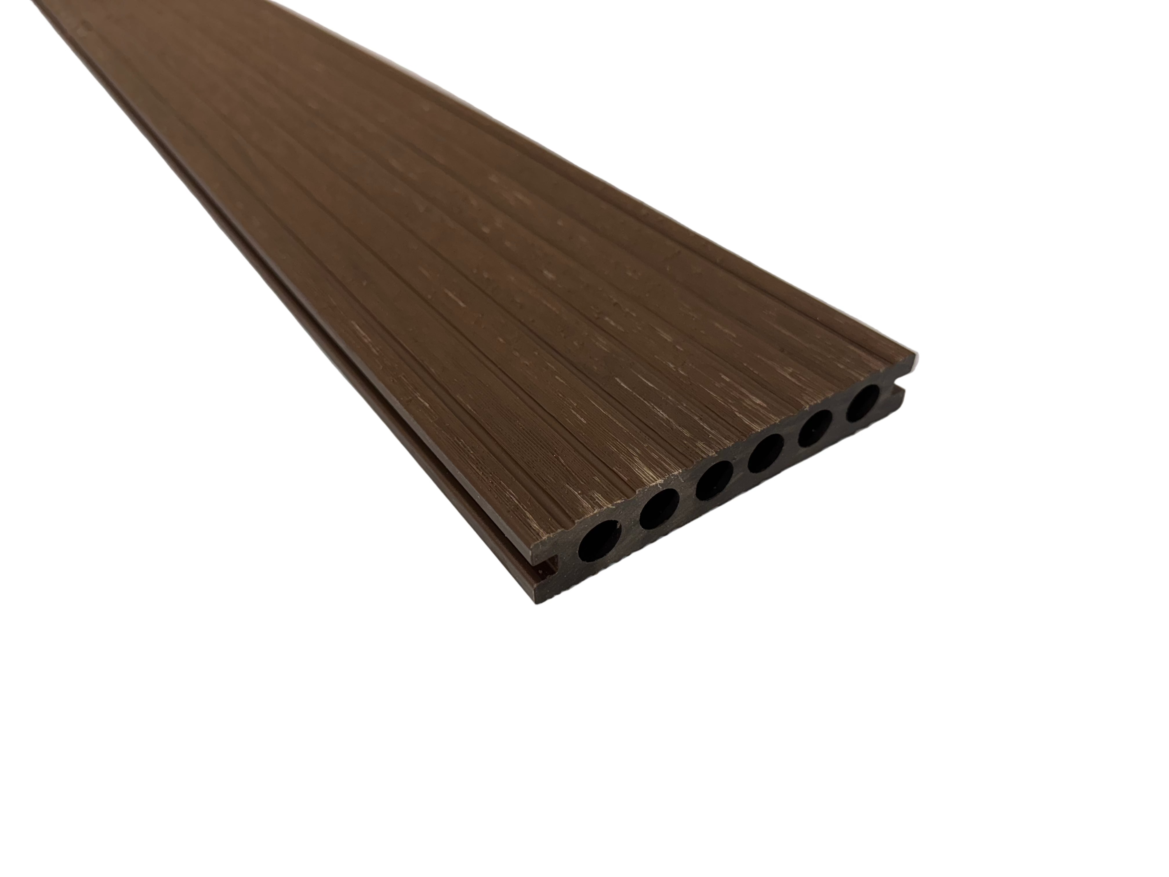 BUY Composite Decking Board, Wood Grain, One Sided, Walnut, 142x23 mm, 4 m (5.6x1 inch, 13.1 ft) | GREEN FINGER IRELAND