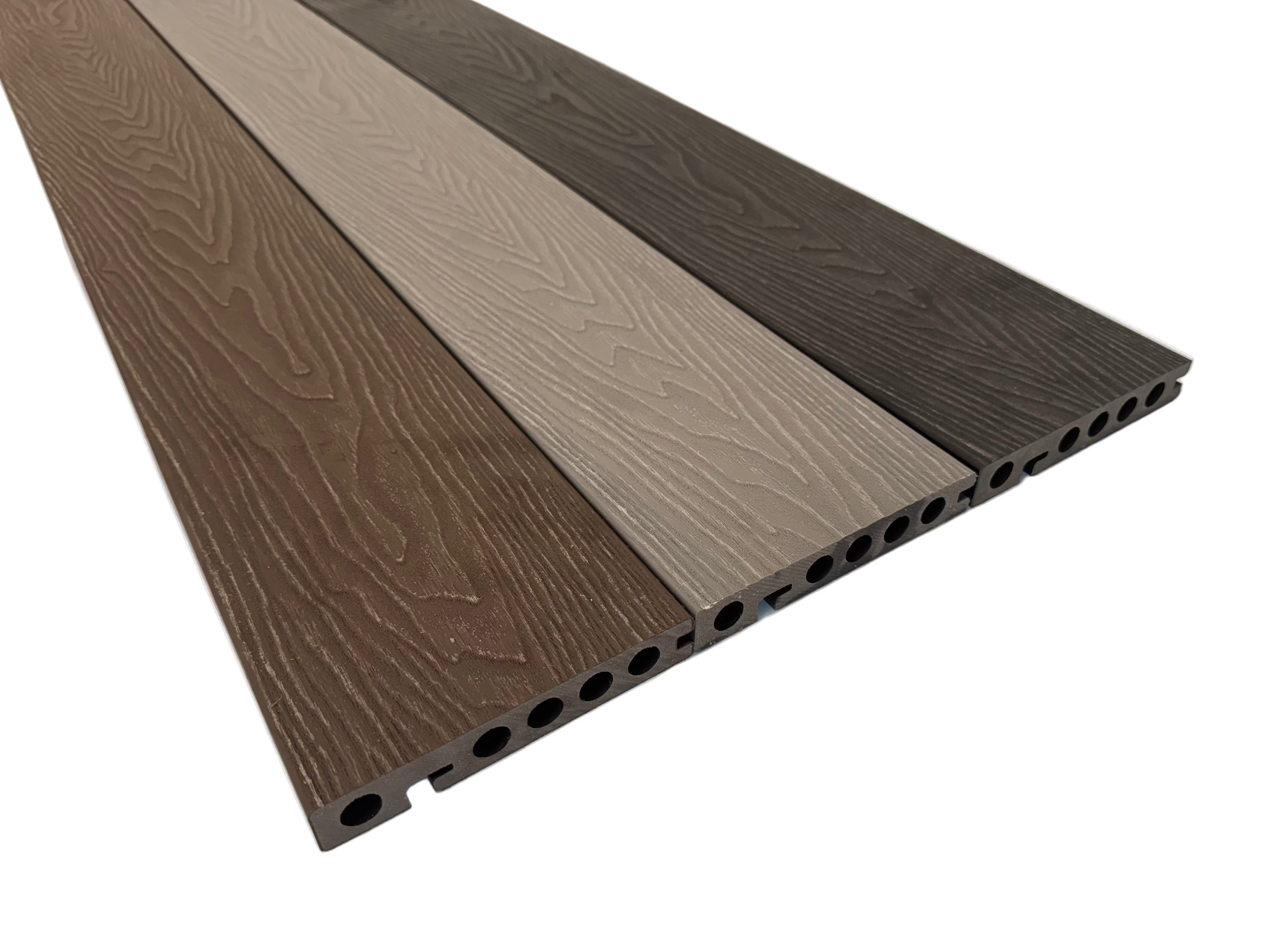 BUY Composite Edge/Step Board, Wood Grain, One Sided, Light Grey, 142x23 mm, 4.3 m (5.6x1 inch, 14.1 ft) | GREEN FINGER IRELAND