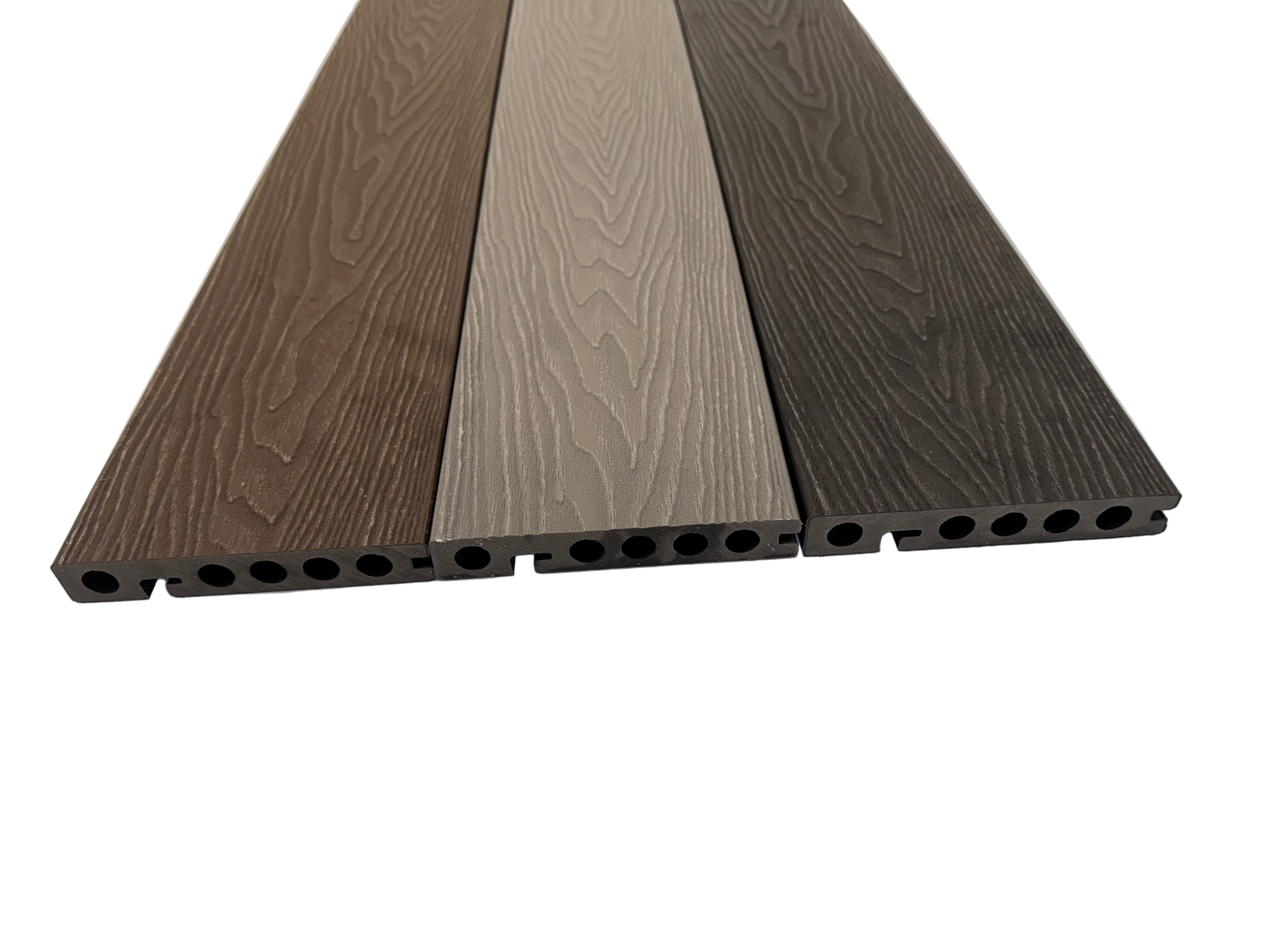 BUY Composite Edge/Step Board, Wood Grain, One Sided, Light Grey, 142x23 mm, 4.3 m (5.6x1 inch, 14.1 ft) | GREEN FINGER IRELAND