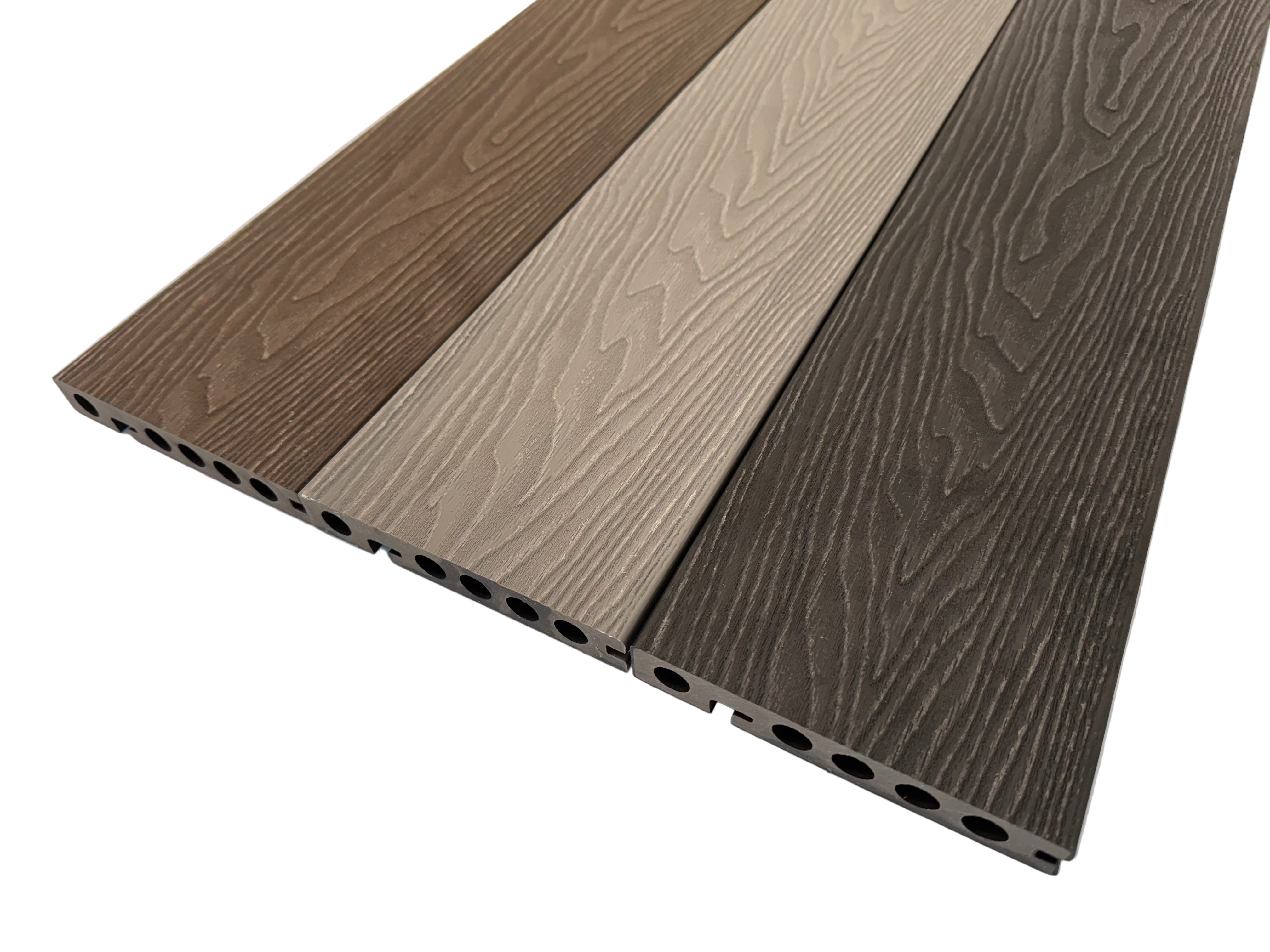 BUY Composite Edge/Step Board, Wood Grain, One Sided, Black, 142x23 mm, 4.3 m (5.6x1 inch, 14.1 ft) | GREEN FINGER IRELAND