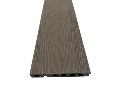 BUY Composite Edge/Step Board, Wood Grain, One Sided, Light Grey, 142x23 mm, 4.3 m (5.6x1 inch, 14.1 ft) | GREEN FINGER IRELAND