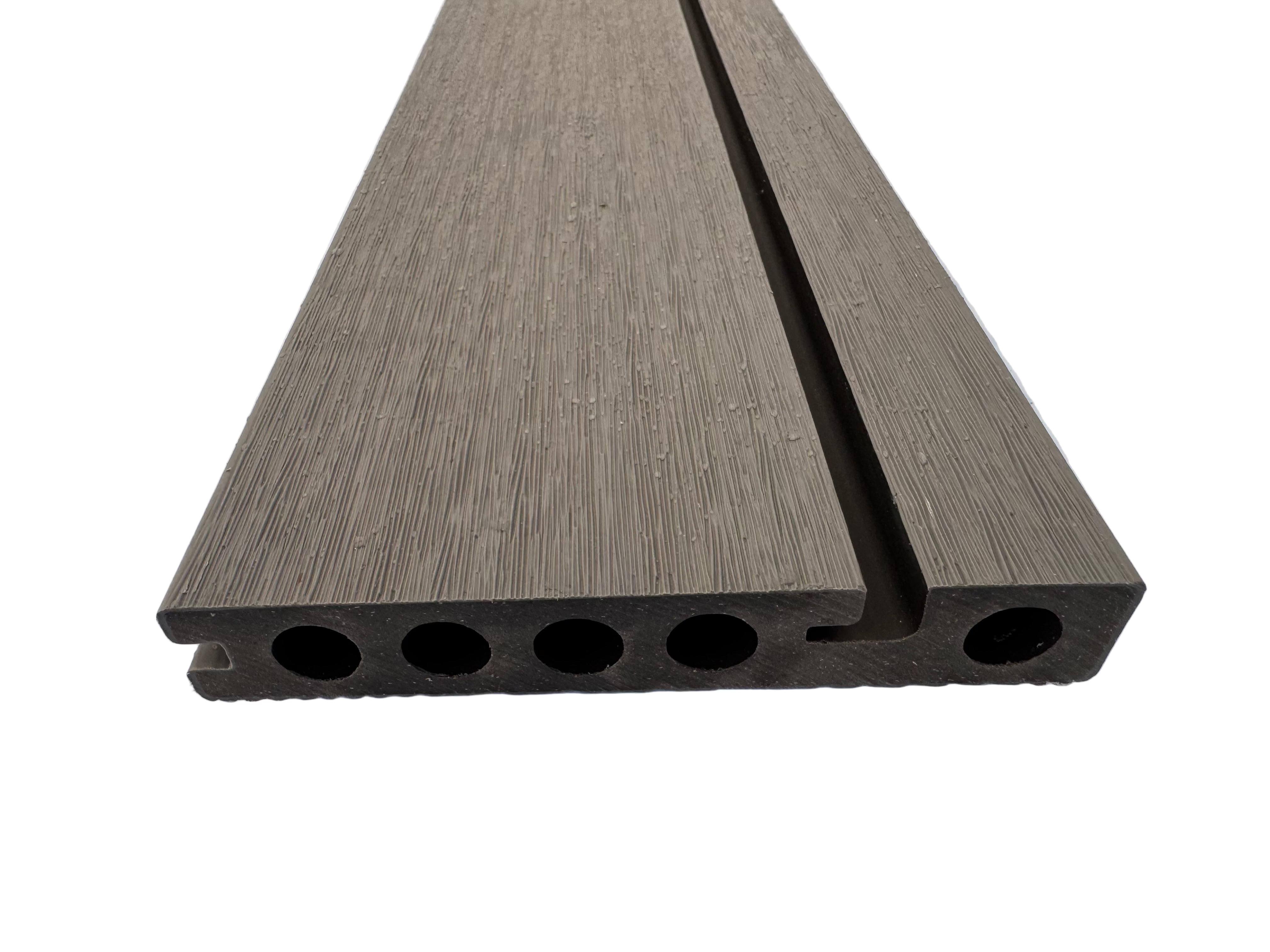 BUY Composite Edge/Step Board, Wood Grain, One Sided, Light Grey, 142x23 mm, 4.3 m (5.6x1 inch, 14.1 ft) | GREEN FINGER IRELAND