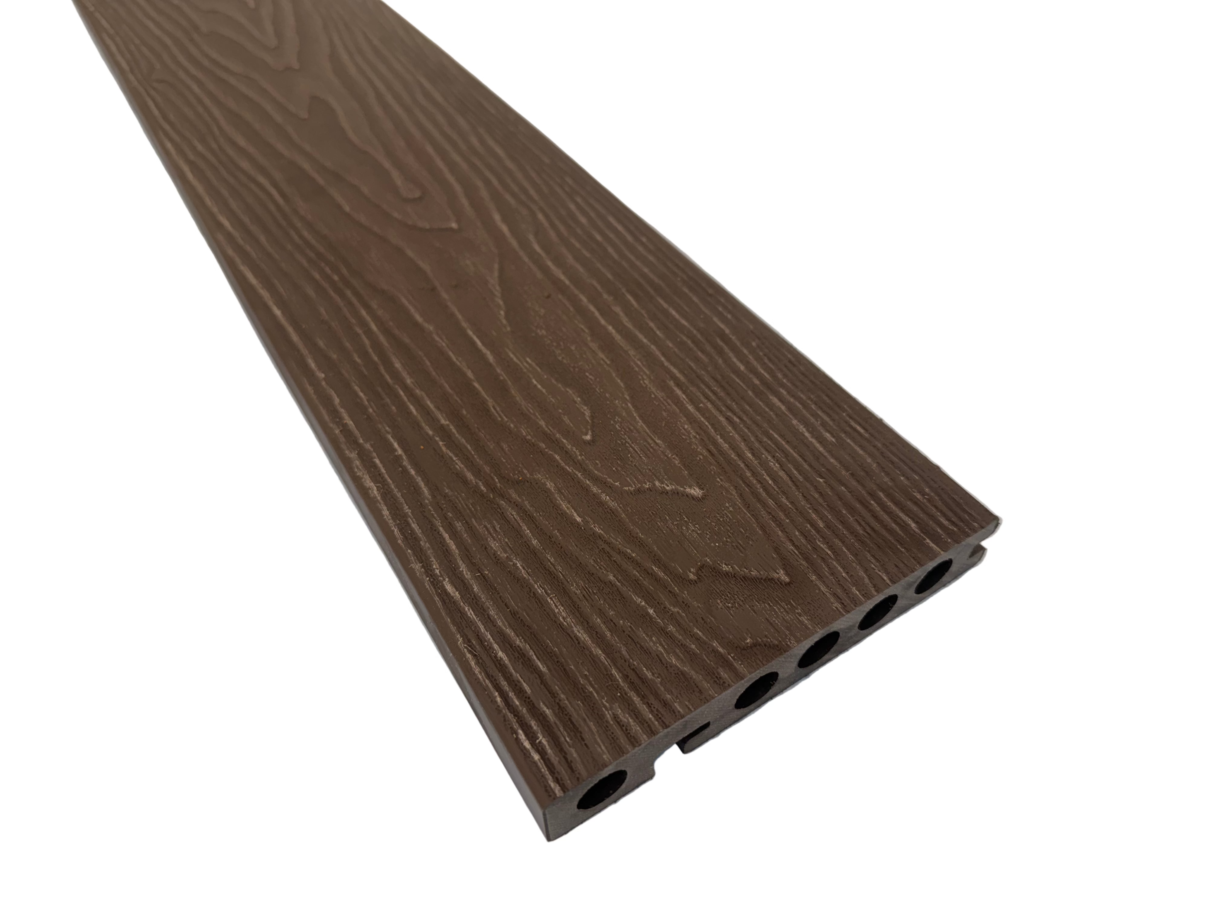 BUY Composite Edge/Step Board, Wood Grain, One Sided, Walnut, 142x23 mm, 4.3 m (5.6x1 inch, 14.1 ft) | GREEN FINGER IRELAND