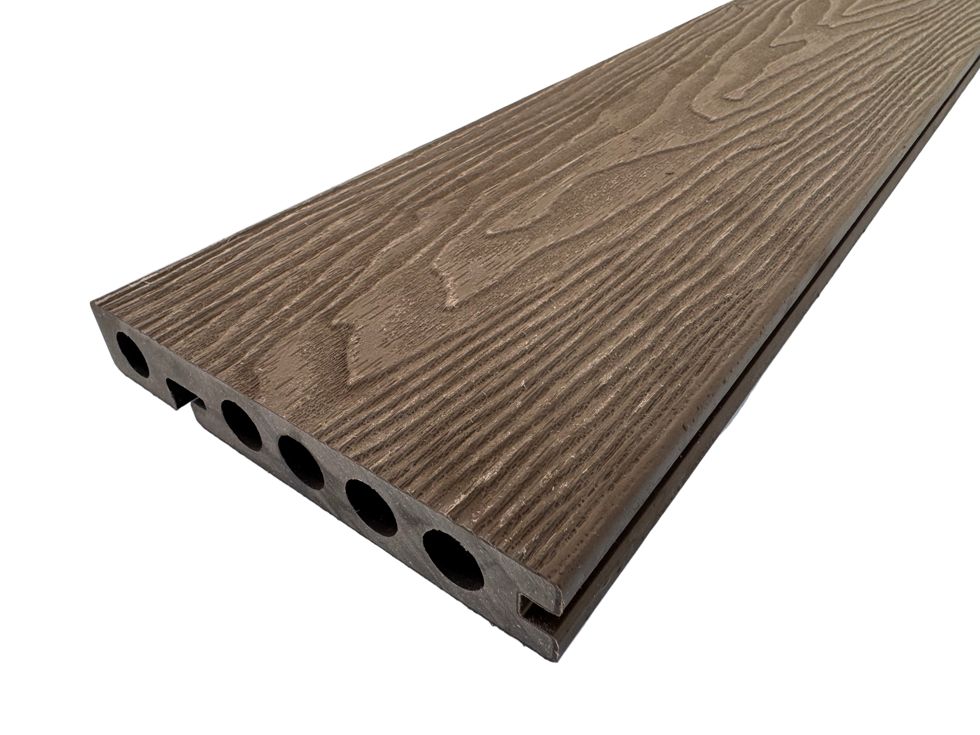 BUY Composite Edge/Step Board, Wood Grain, One Sided, Walnut, 142x23 mm, 4.3 m (5.6x1 inch, 14.1 ft) | GREEN FINGER IRELAND