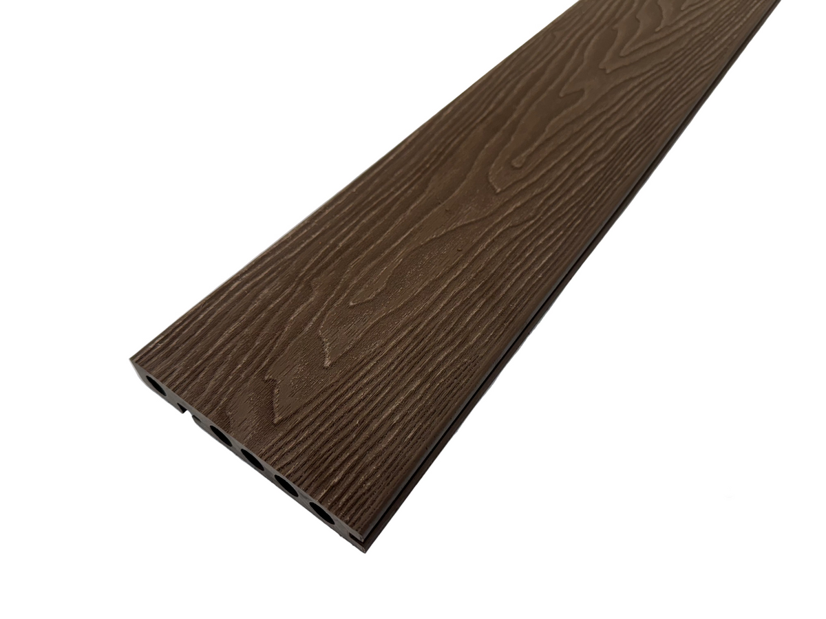 BUY Composite Edge/Step Board, Wood Grain, One Sided, Walnut, 142x23 mm, 4.3 m (5.6x1 inch, 14.1 ft) | GREEN FINGER IRELAND