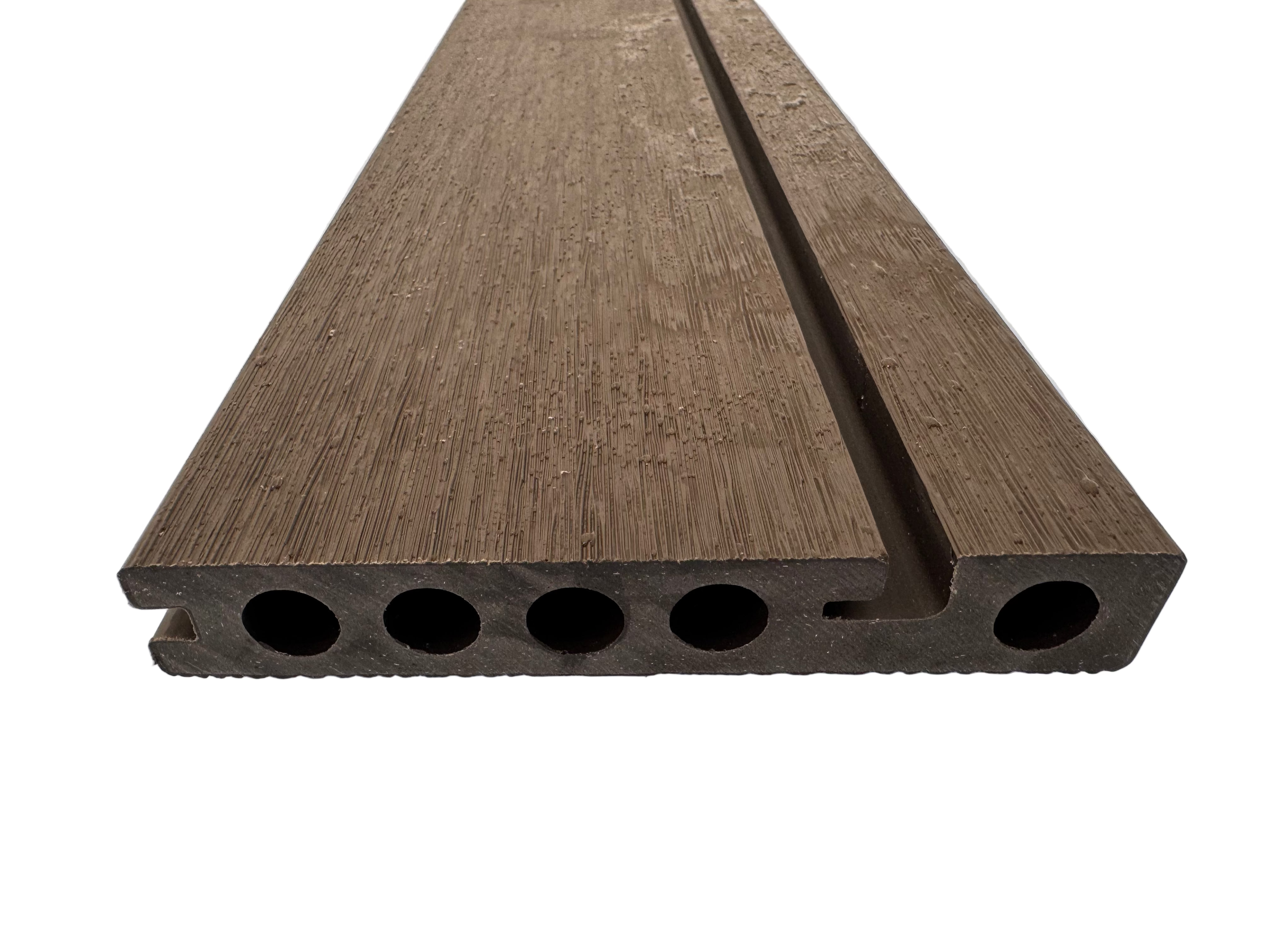 BUY Composite Edge/Step Board, Wood Grain, One Sided, Walnut, 142x23 mm, 4.3 m (5.6x1 inch, 14.1 ft) | GREEN FINGER IRELAND