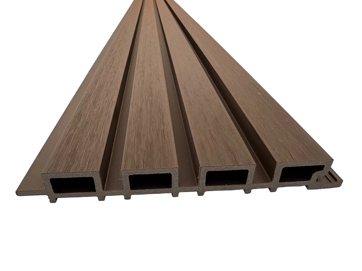 BUY Composite Cladding with Rain Texture, T&G, 219x26 mm(200 mm finish), 3000 mm, Walnut | GREEN FINGER IRELAND