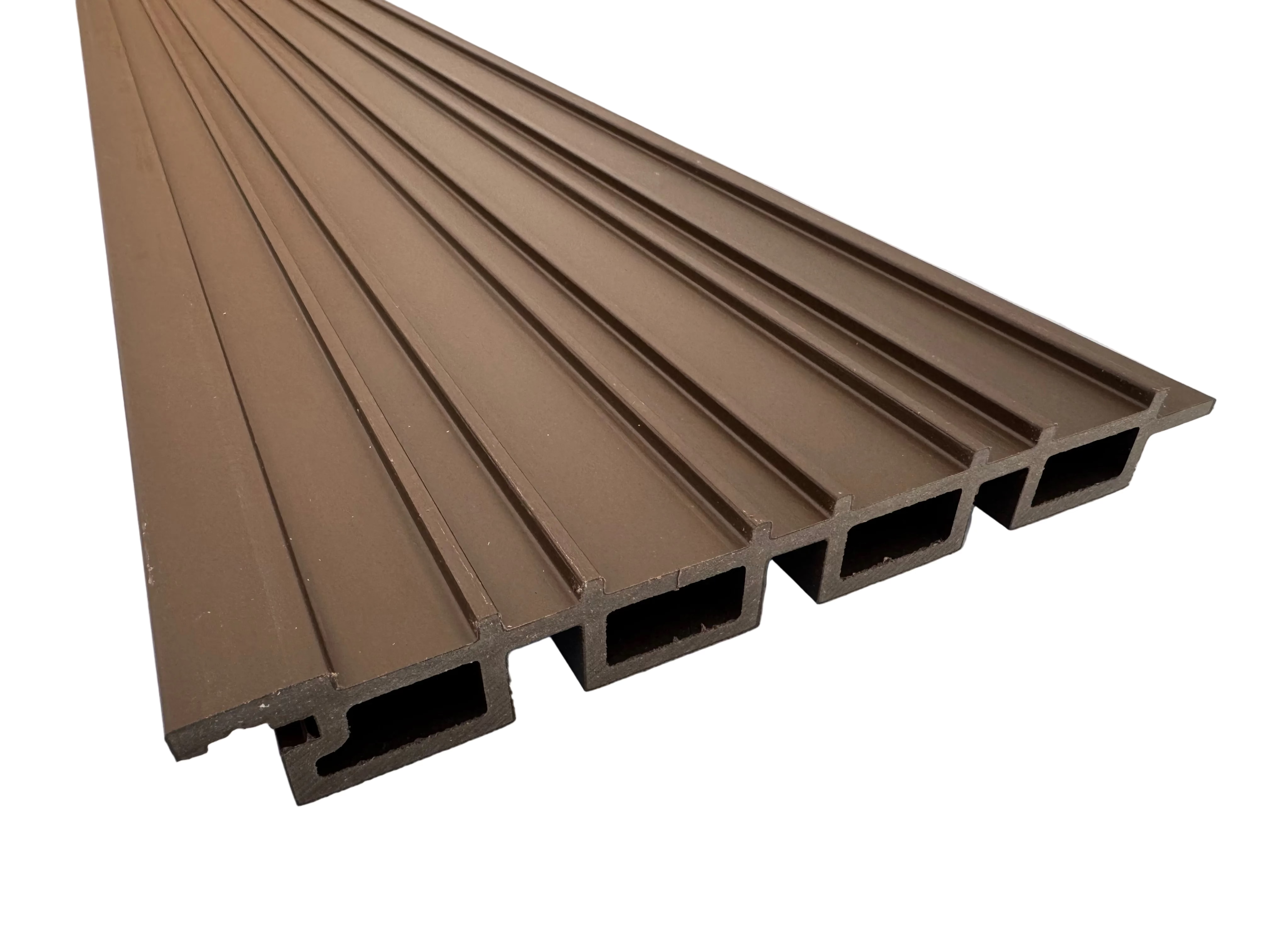 BUY Composite Cladding with Rain Texture, T&G, 219x26 mm(200 mm finish), 3000 mm, Walnut | GREEN FINGER IRELAND