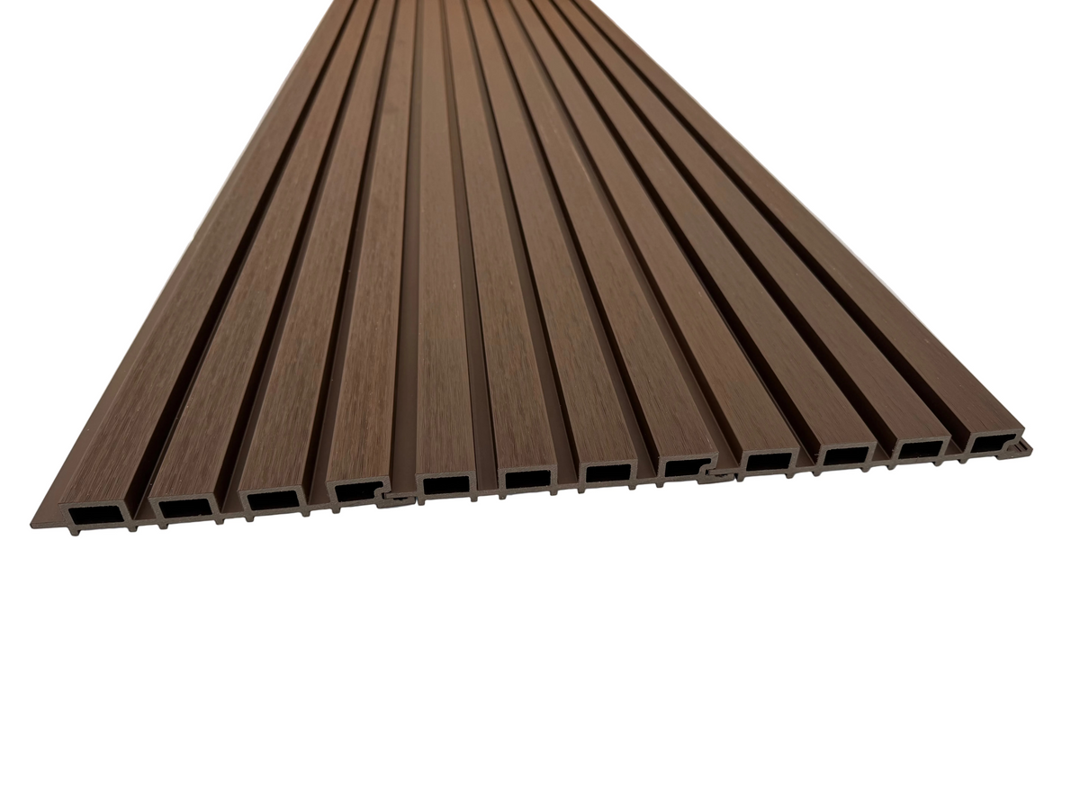 BUY Composite Cladding with Rain Texture, T&G, 219x26 mm(200 mm finish), 3000 mm, Walnut | GREEN FINGER IRELAND