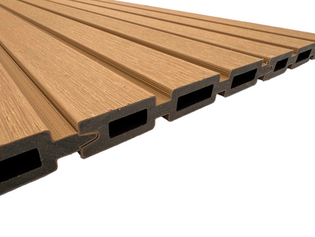 BUY Composite Fence Board with Rain Texture, Beige, 163x20 mm(155 mm finish), Double-Sided | GREEN FINGER IRELAND